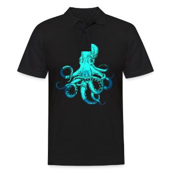 Animal marin sous-marin - Polo Homme - noir - Devant - Kai (181cm)