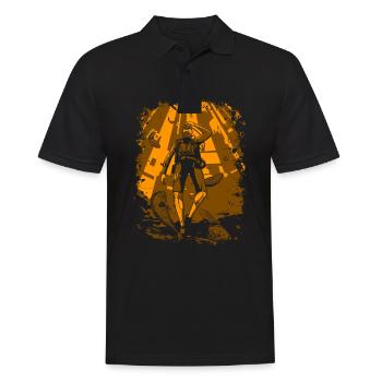Taucher Tauchen Schnorcheln unter Wasser Scuba - Männer Poloshirt - Schwarz - Vorne - Kai (181cm)