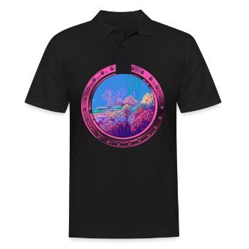 unter Wasser Aquarium Meer Ozean Boot - Männer Poloshirt - Schwarz - Vorne - Kai (181cm)