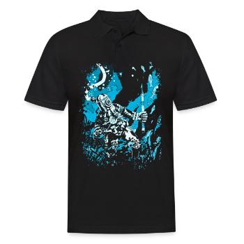 Taucher Tauchen unter Wasser Meer Scuba Geschenk - Männer Poloshirt - Schwarz - Vorne - Kai (181cm)