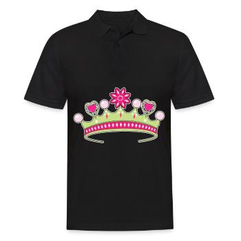 Diadem couronne princesse idée cadeau girly pink - Polo Homme - noir - Devant - Kai (181cm)