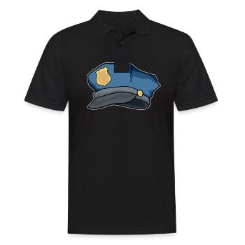 Police cap policier Bande dessinée idée de cadeau de police - Polo Homme - noir - Devant - Kai (181cm)