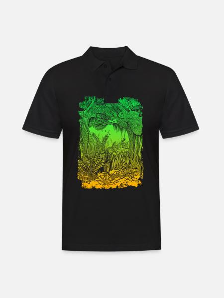 Jungle Rainforest Conservation Amazon - Polo Homme - noir
