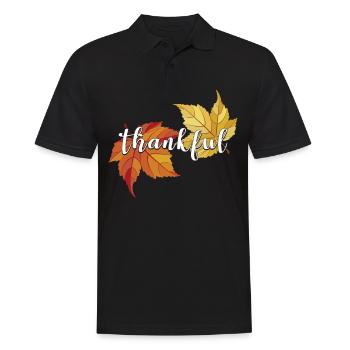 Golden autumn. Beautiful season. Colorful foliage - Men's Polo Shirt - black - Front - Kai (181cm)