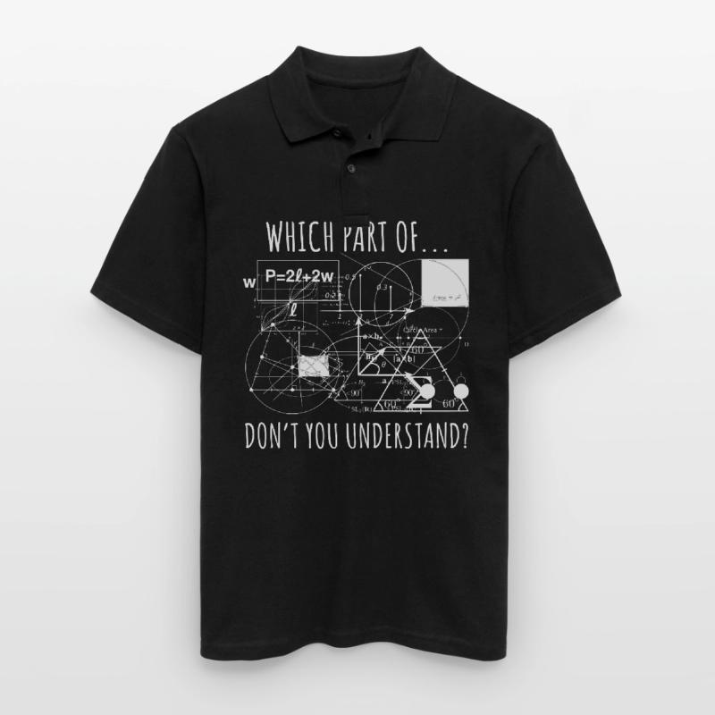Physics Mechanical Engineering Complex Formulas Nerd Men's Polo Shirt