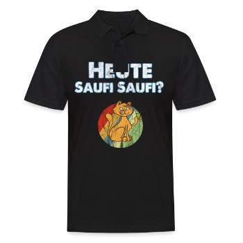 Enterrement de vie de garçon Fête Boire - Polo Homme - noir - Devant - Kai (181cm)