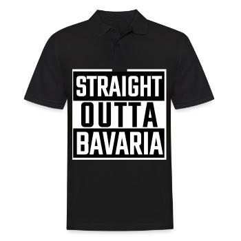 Straight Outta Bavaria Bavaria Dahoam - Men's Polo Shirt - black - Front - Kai (181cm)