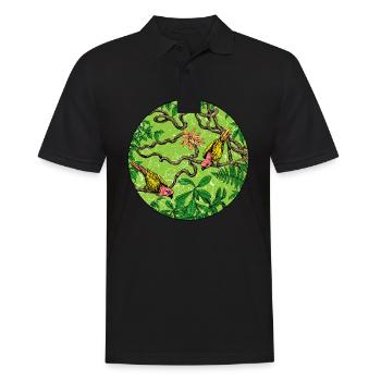 Rainforest tropics environmental protection nature climate change - Men's Polo Shirt - black - Front - Kai (181cm)