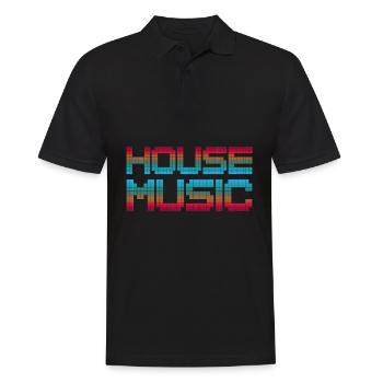 HOUSE Music Dancing Célébrez - Polo Homme - noir - Devant - Kai (181cm)