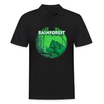 Rainforest tropics environmental protection nature climate change - Men's Polo Shirt - black - Front - Kai (181cm)