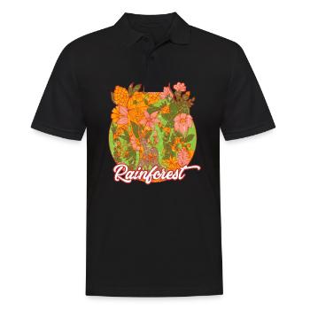 Regenwald Tropen Umweltschutz Natur Klimawandel - Männer Poloshirt - Schwarz - Vorne - Kai (181cm)