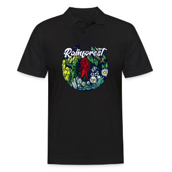 Regenwald Tropen Umweltschutz Natur Klimawandel - Männer Poloshirt - Schwarz - Vorne - Kai (181cm)
