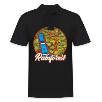 Regenwald Tropen Umweltschutz Natur Klimawandel - Männer Poloshirt - Schwarz - Vorne - Kai (181cm)
