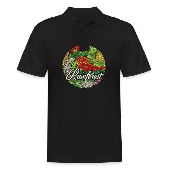 Regenwald Tropen Umweltschutz Natur Klimawandel - Männer Poloshirt - Schwarz - Vorne - Kai (181cm)