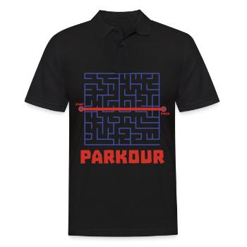 Parkour - Polo Homme - noir - Devant - Kai (181cm)