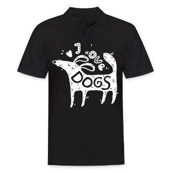 Dogs cadeau pug teckels dictons entraîneur mastiff - Polo Homme - noir - Devant - Kai (181cm)
