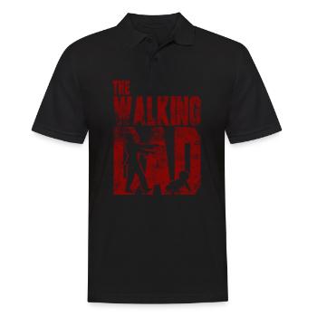 The Walking Dad - Männer Poloshirt - Schwarz - Vorne - Kai (181cm)