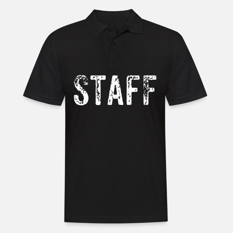 STAFF - Männer Poloshirt - Schwarz