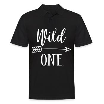 Funny sayings gift idea - Men's Polo Shirt - black - Front - Kai (181cm)