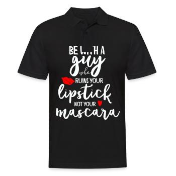 Lustige Sprüche Geschenkidee - Männer Poloshirt - Schwarz - Vorne - Kai (181cm)