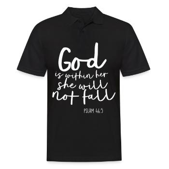 Psaume Don de Dieu Bible Jésus Evangile Christ - Polo Homme - noir - Devant - Kai (181cm)