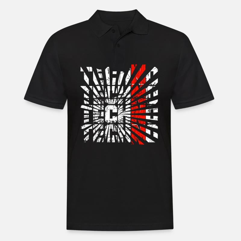 TECHNO TECHNO TECHNO - Polo Homme - noir