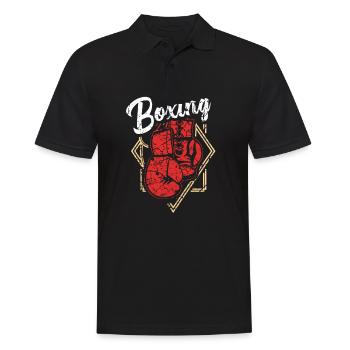 Boxer Boxing Boxing Boxing - Men's Polo Shirt - black - Front - Kai (181cm)