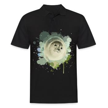 Phoque mer lion de mer - Polo Homme - noir - Devant - Kai (181cm)