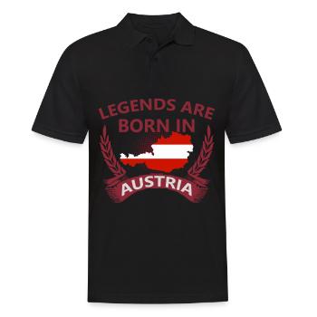 Austria - Men's Polo Shirt - black - Front - Kai (181cm)