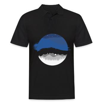 Estland Land und Länder - Männer Poloshirt - Schwarz - Vorne - Kai (181cm)