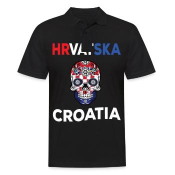 Croatie - Polo Homme - noir - Devant - Kai (181cm)