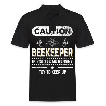 Beekeepers - beekeeping - beekeepers - leisure - Men's Polo Shirt - black - Front - Kai (181cm)