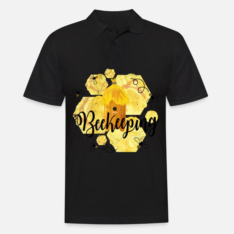 Imker - Imkerei - Imkern - Männer Poloshirt - Schwarz