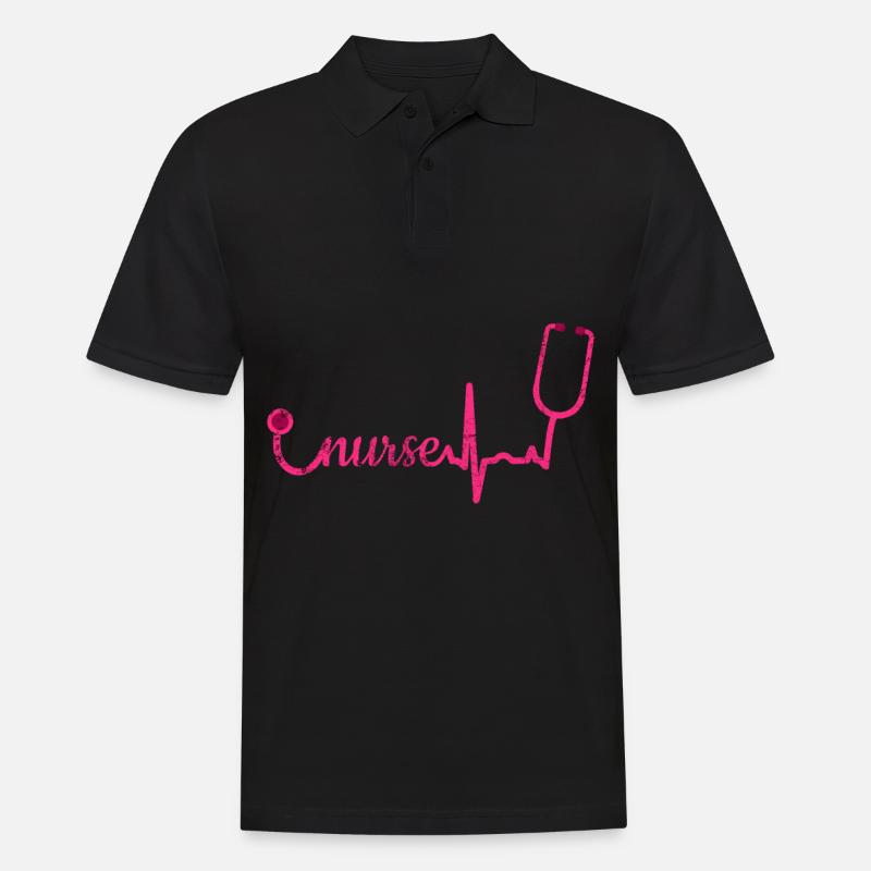 Krankenschwester - Männer Poloshirt - Schwarz