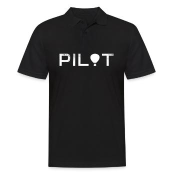 Ballooning Balloonist Hot Air Balloon Pilot - Men's Polo Shirt - black - Front - Kai (181cm)
