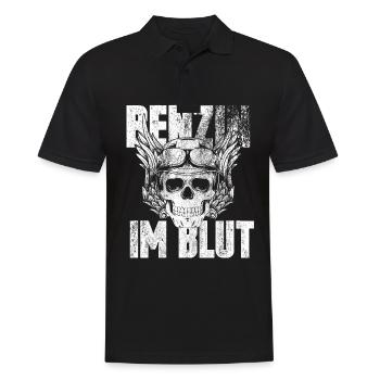 Benzin Im Blut - Männer Poloshirt - Schwarz - Vorne - Kai (181cm)