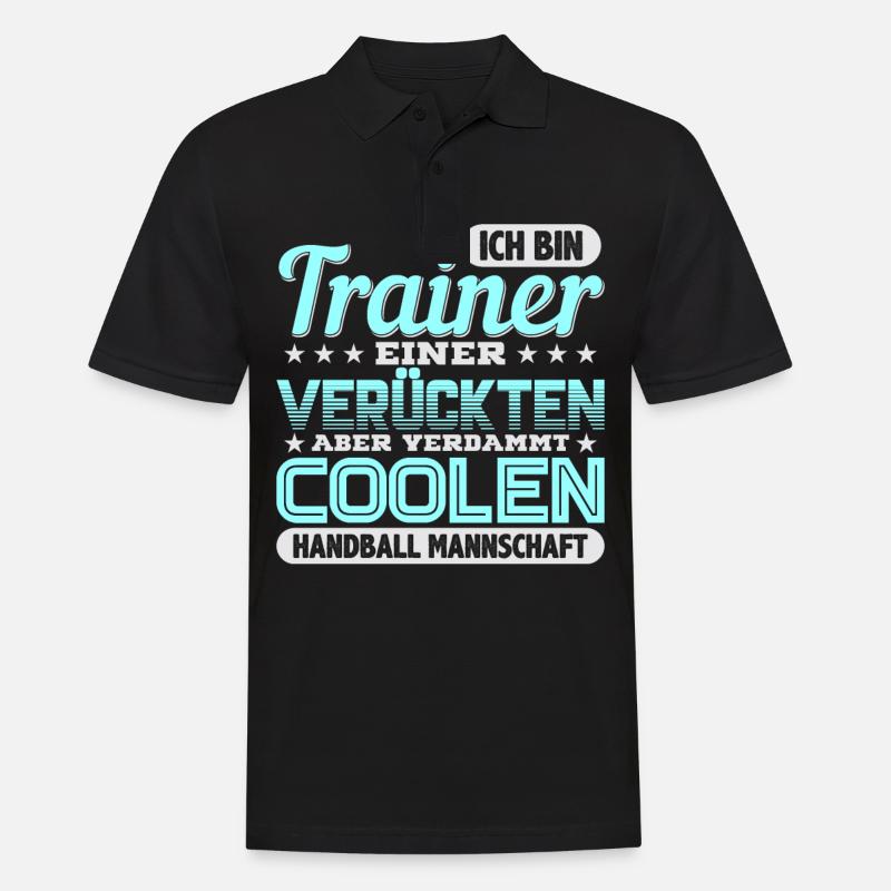 Handball - Männer Poloshirt - Schwarz