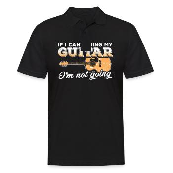 Gitarre - Männer Poloshirt - Schwarz - Vorne - Kai (181cm)