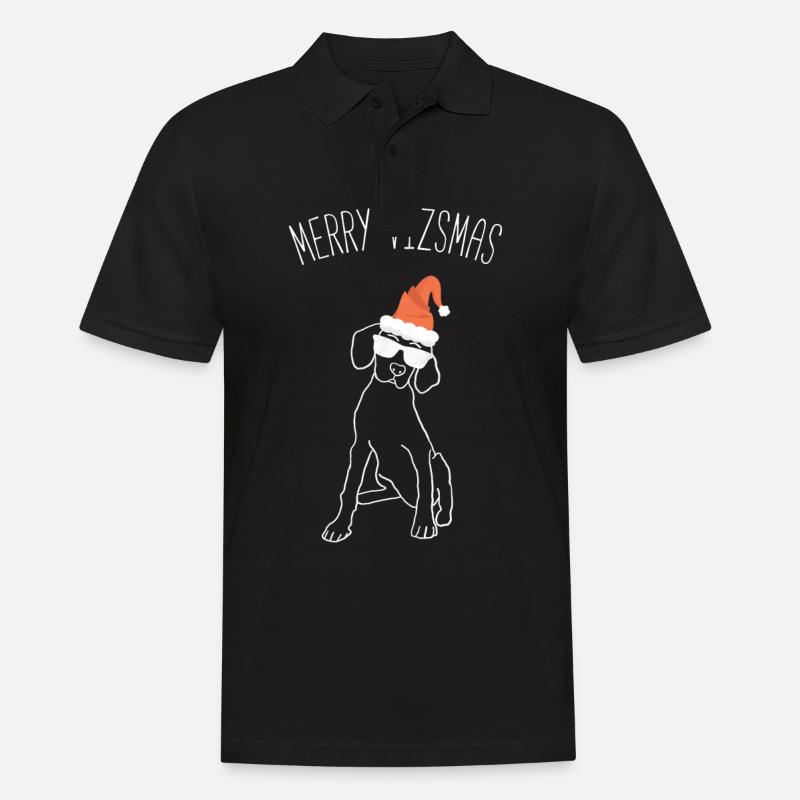 Weihnachtsgeschenk Vizsla - Männer Poloshirt - Schwarz