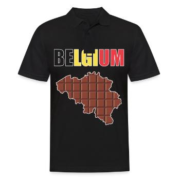 Belgique - Polo Homme - noir - Devant - Kai (181cm)