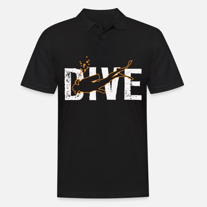 diving - Men's Polo Shirt - black