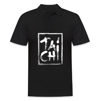 Tai chi - Polo Homme - noir - Devant - Kai (181cm)