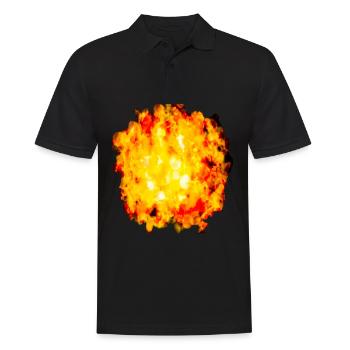 Small explosion - Men's Polo Shirt - black - Front - Kai (181cm)