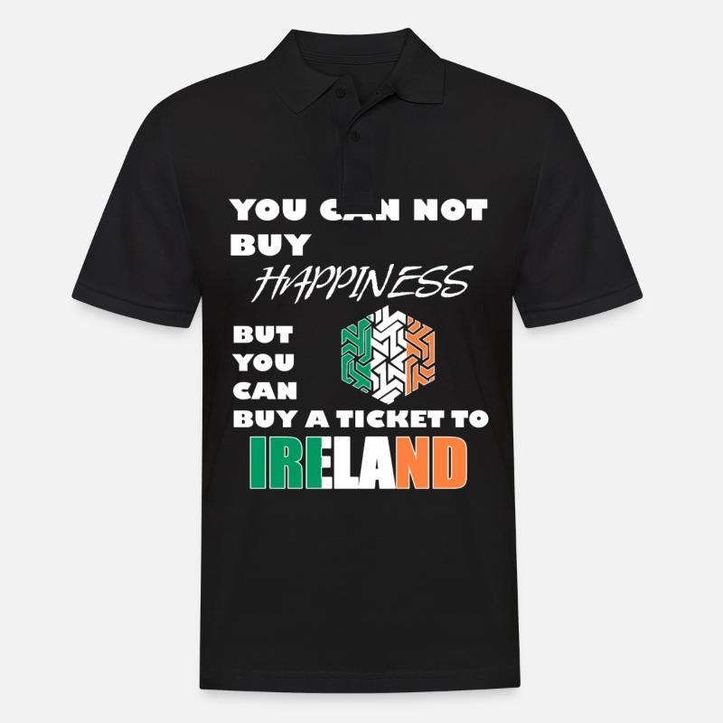 Irlande - Polo Homme - noir