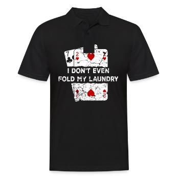 Jeu de cartes poker - Polo Homme - noir - Devant - Kai (181cm)