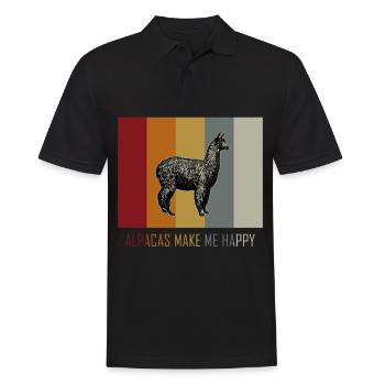 alpaga - Polo Homme - noir - Devant - Kai (181cm)