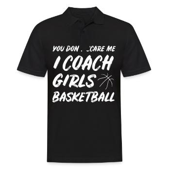 Basketball Bball Baller Coach Coach Gift - Men's Polo Shirt - black - Front - Kai (181cm)