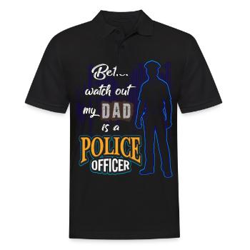 police - Polo Homme - noir - Devant - Kai (181cm)