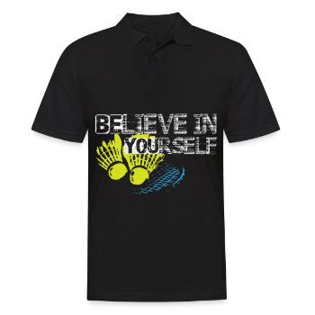 Badminton - Männer Poloshirt - Schwarz - Vorne - Kai (181cm)
