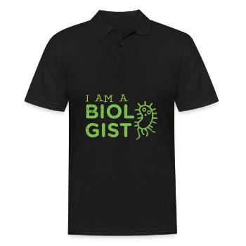 Biologie Biologe - Männer Poloshirt - Schwarz - Vorne - Kai (181cm)